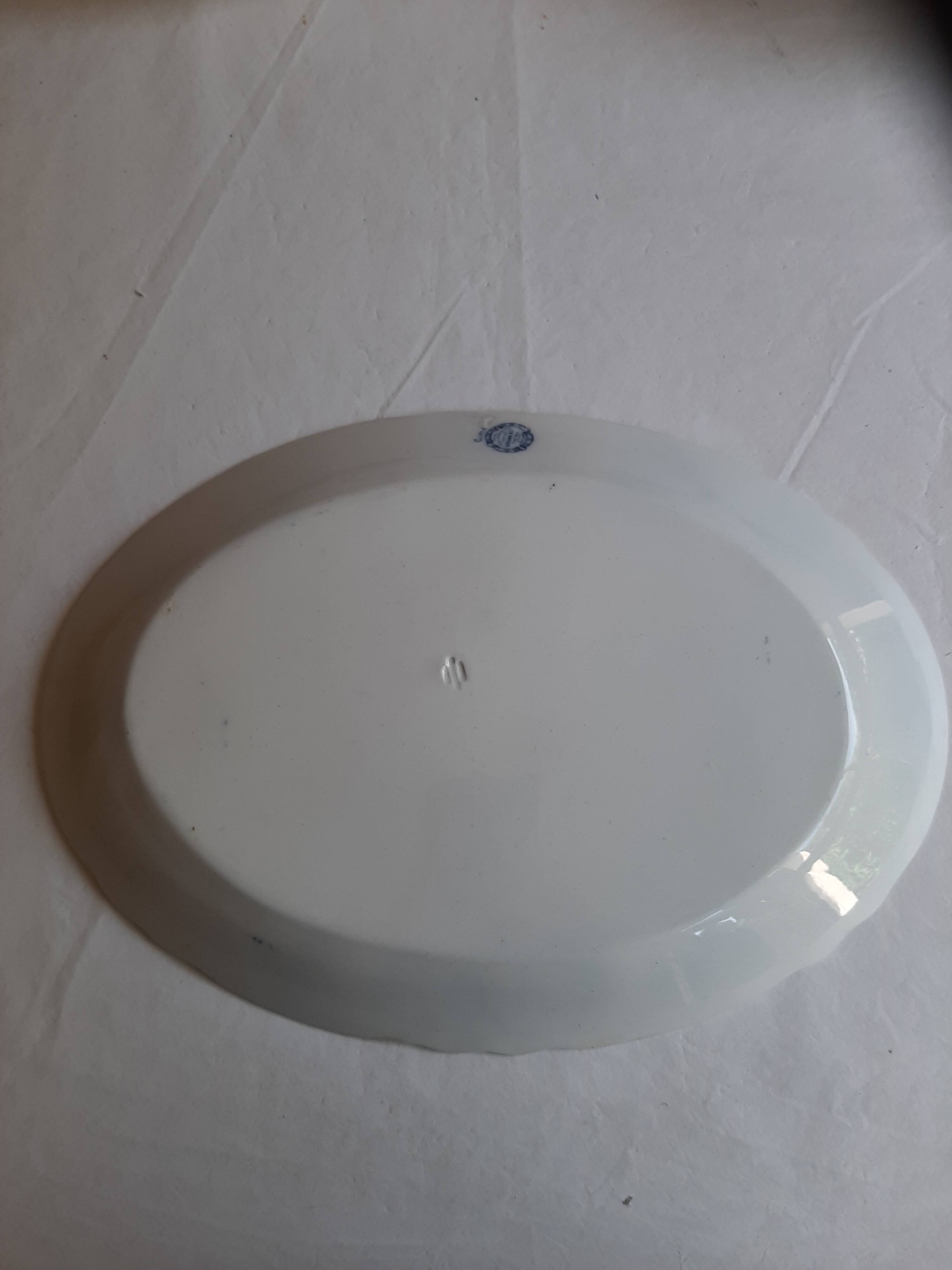 Large late 19th century English dish Tunstall W. ADAMS & Co 'Gloria'