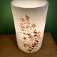 Lampe herbier en cire vintage