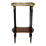Double-Top Flying Table in Mahogany and Ebonized Pear Wood, Napoleon III Style – 1930