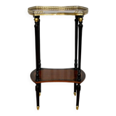 Double-Top Flying Table in Mahogany and Ebonized Pear Wood, Napoleon III Style – 1930