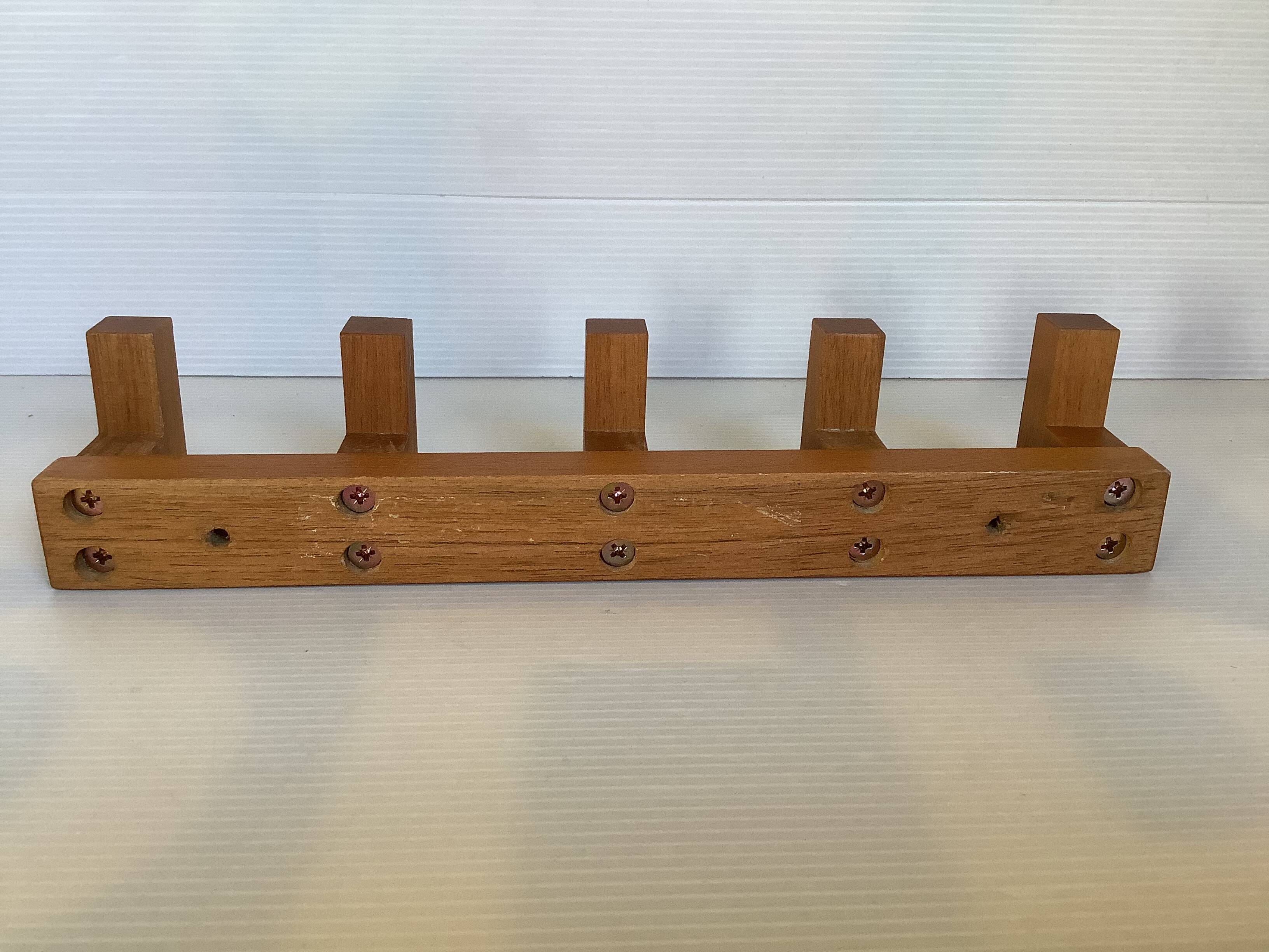 Scandinavian wooden coat rack