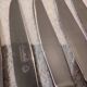 12 silver-plated dessert knives by Christofle Vendôme, 20.3cm