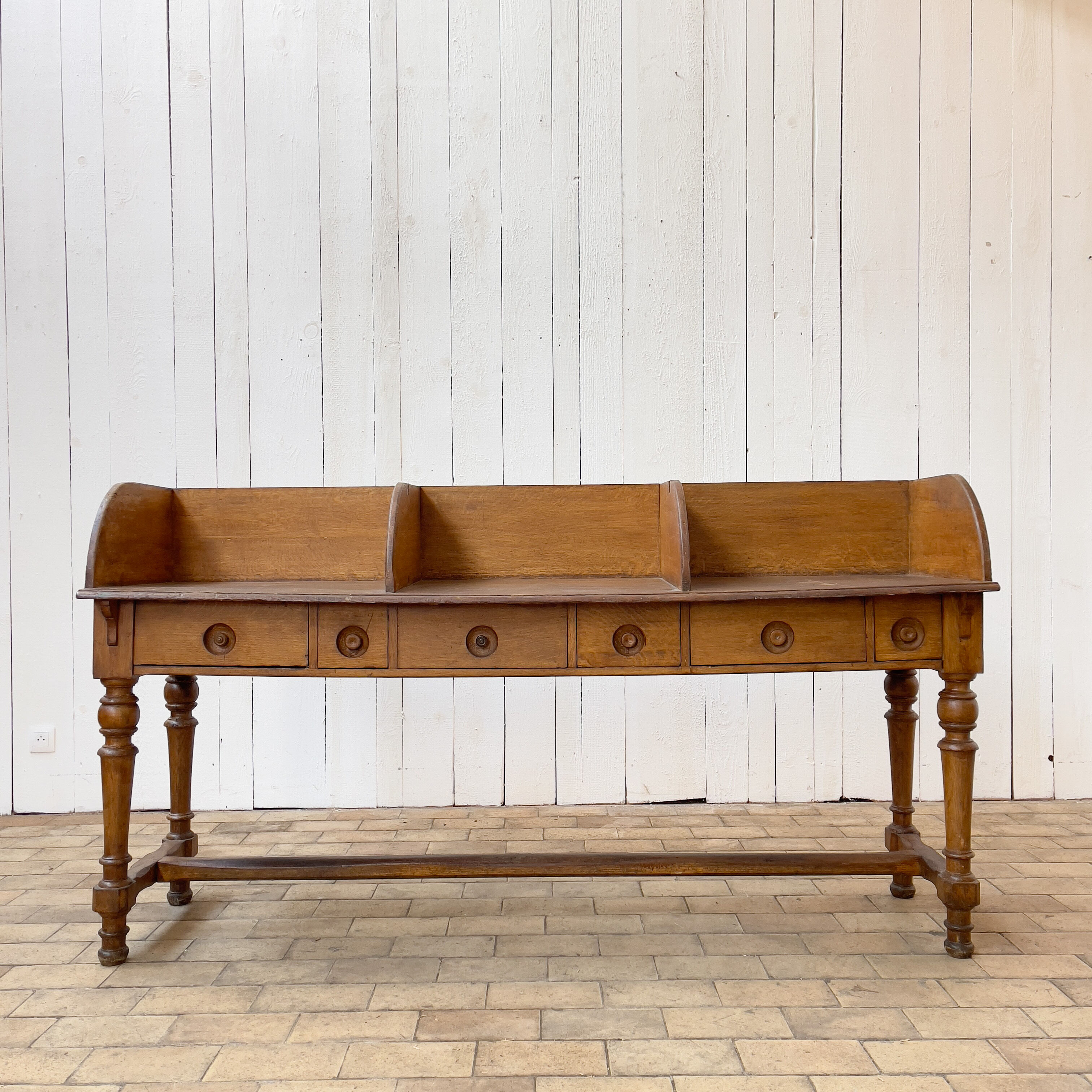 Former oak bank counter, 1920
