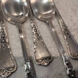 5 tablespoons 800 silver Swiss goldsmith Jezler model Muguet