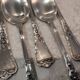 5 tablespoons 800 silver Swiss goldsmith Jezler model Muguet
