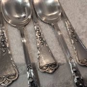 5 tablespoons 800 silver Swiss goldsmith Jezler model Muguet