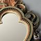 Miroir florentin vintage polychrome – Italie, années 1950