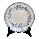 Antique deep plates in ivory and blue ironstone - Manufacture de G