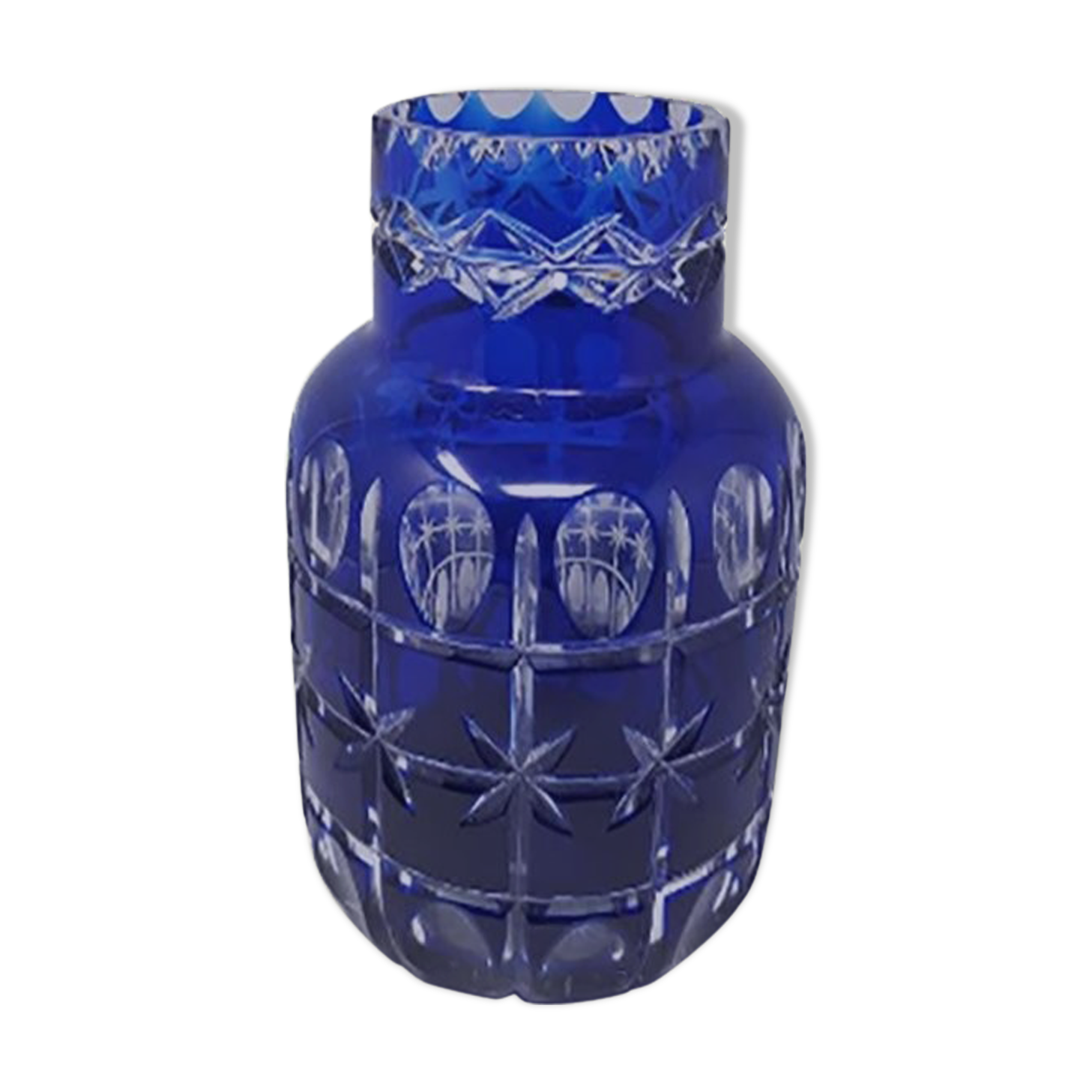 Vintage italian blue vase by Creart, 1960s