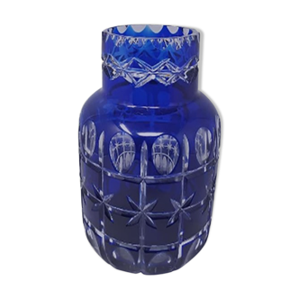 Vintage italian blue vase by Creart, 1960s