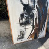 Brutalist table signed