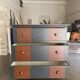 Small two-tone painted chest of drawers