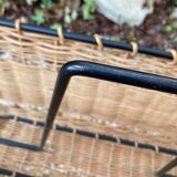 Raoul Guys vintage wicker magazine holder