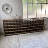 Meuble de métier pin à cases XL 250cm