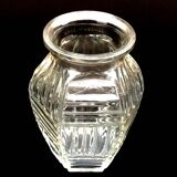 Vase hexagonal de style Art Déco  Gravé au col Made in France