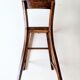 High chair in varnished wood 50s