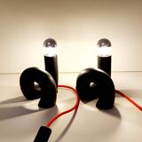 Pair of ceramic designer lamps