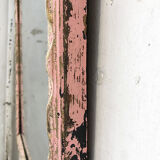 Pink patinated mirror 19th 54x70cm