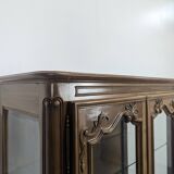 Louis XV style display cabinet in cherry wood