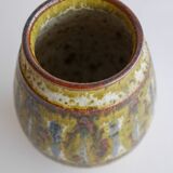 Mid-century modern art Danish pottery vase by Michael Andersen, 1960s