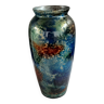 Line lacquered vase