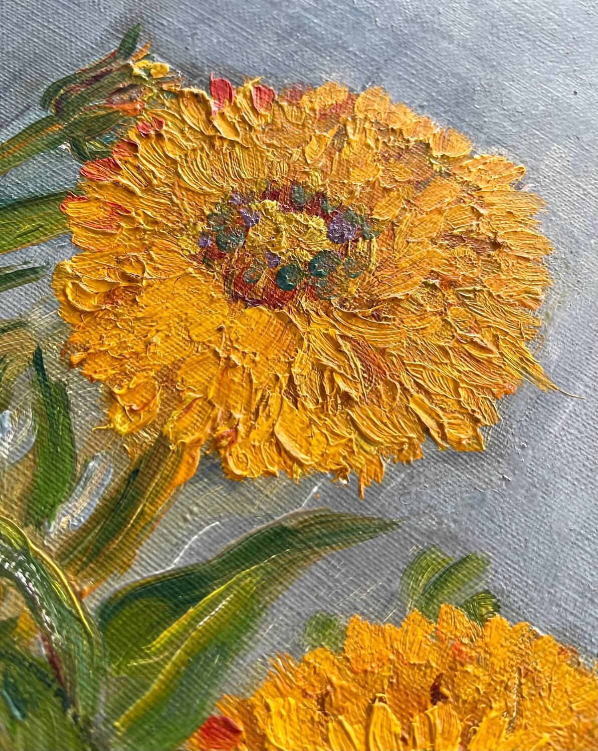 Huile sur toile nature morte