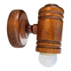 Danish pine wood wall sconce light