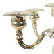 Vintage Candlestick Silver-Plated Metal Adjustable 20cm