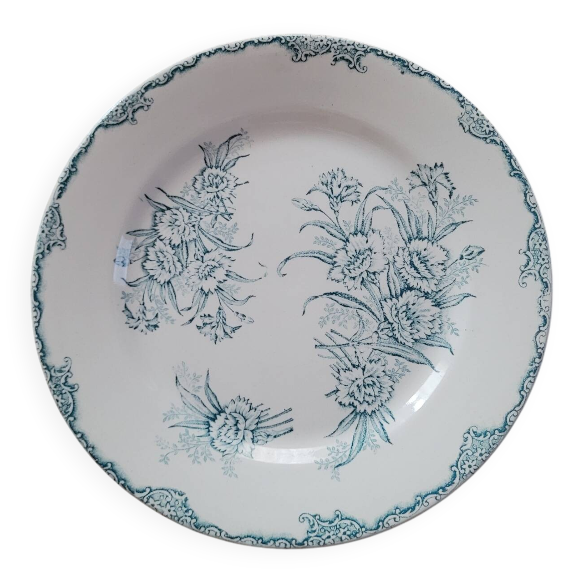 Assiette ancienne Terre de Fer – Clairefontaine – Léon Graves – décor