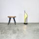 Sculptural Detrobus Table Or Floor Lamp In Curved Steel By Stilnovo, Italy 1970S