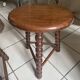 Pair of solid oak milking stools