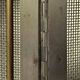Folding fireplace screen in brushed steel and gilded brass – 1960s