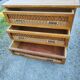 Vintage 4-drawer bamboo rattan chest of drawers