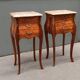 Pair of Louis XV style bedside tables in rosewood.