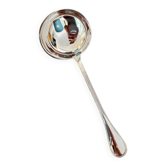 Christofle perles louche à crème état neuf 24 cm métal argenté