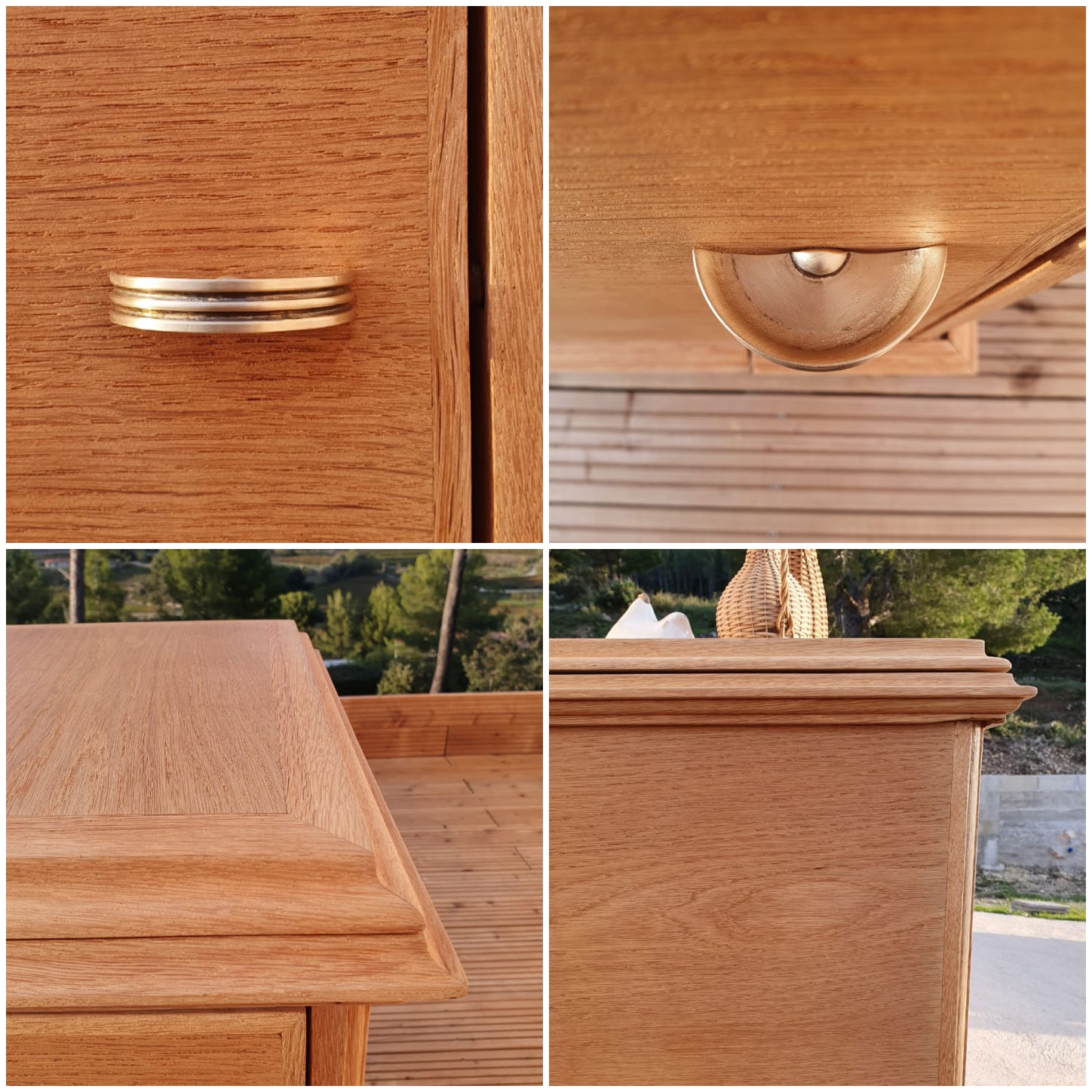 Vintage sideboard with compass feet