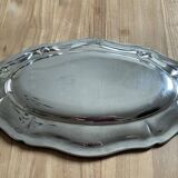 Plat en métal argenté ercuis