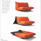 TOGO Set from Ligne Roset - Alcentara Red - Sofa Bed - Corner Armchair - Armchair