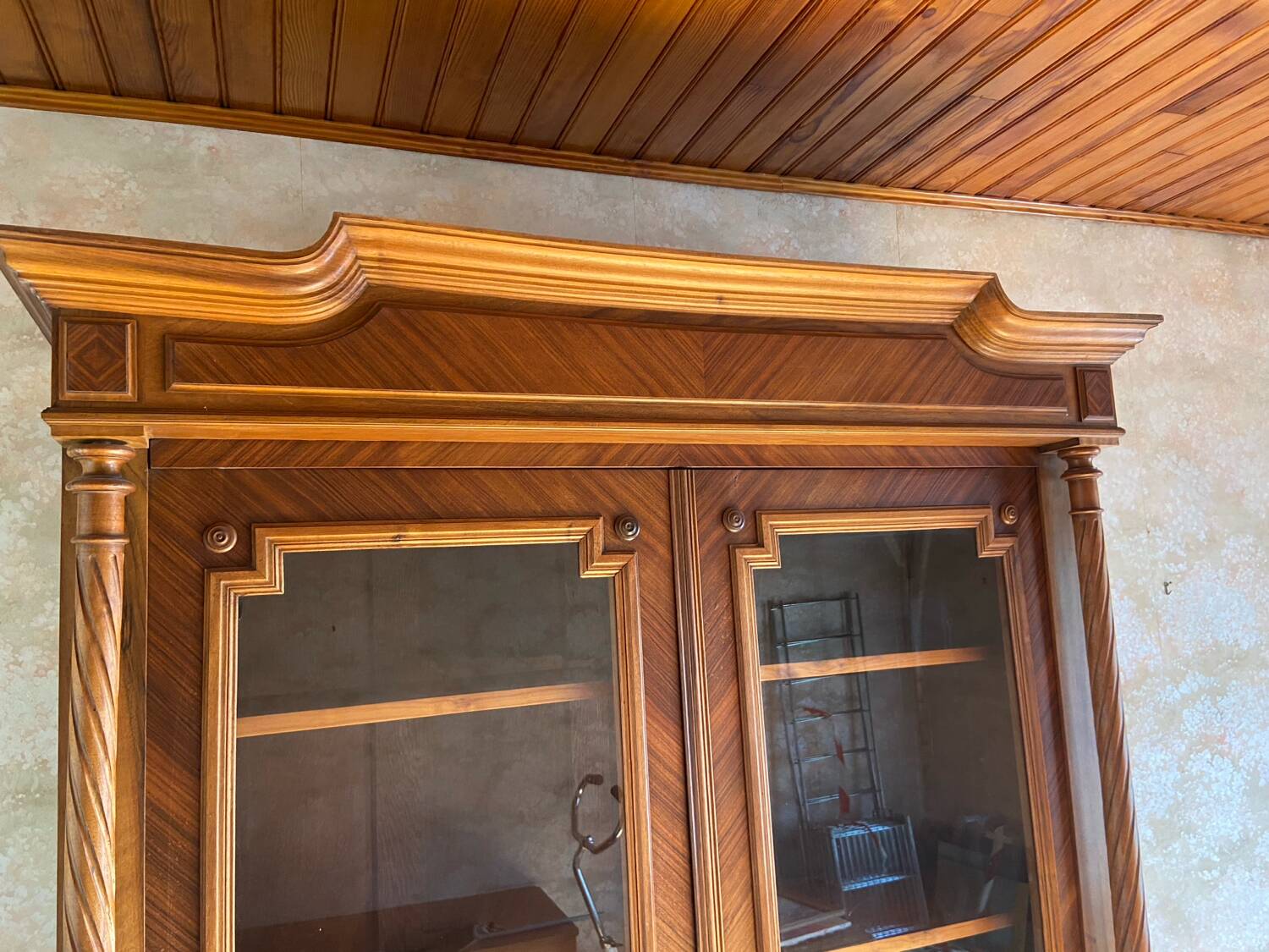 1960s glass-fronted bookcase