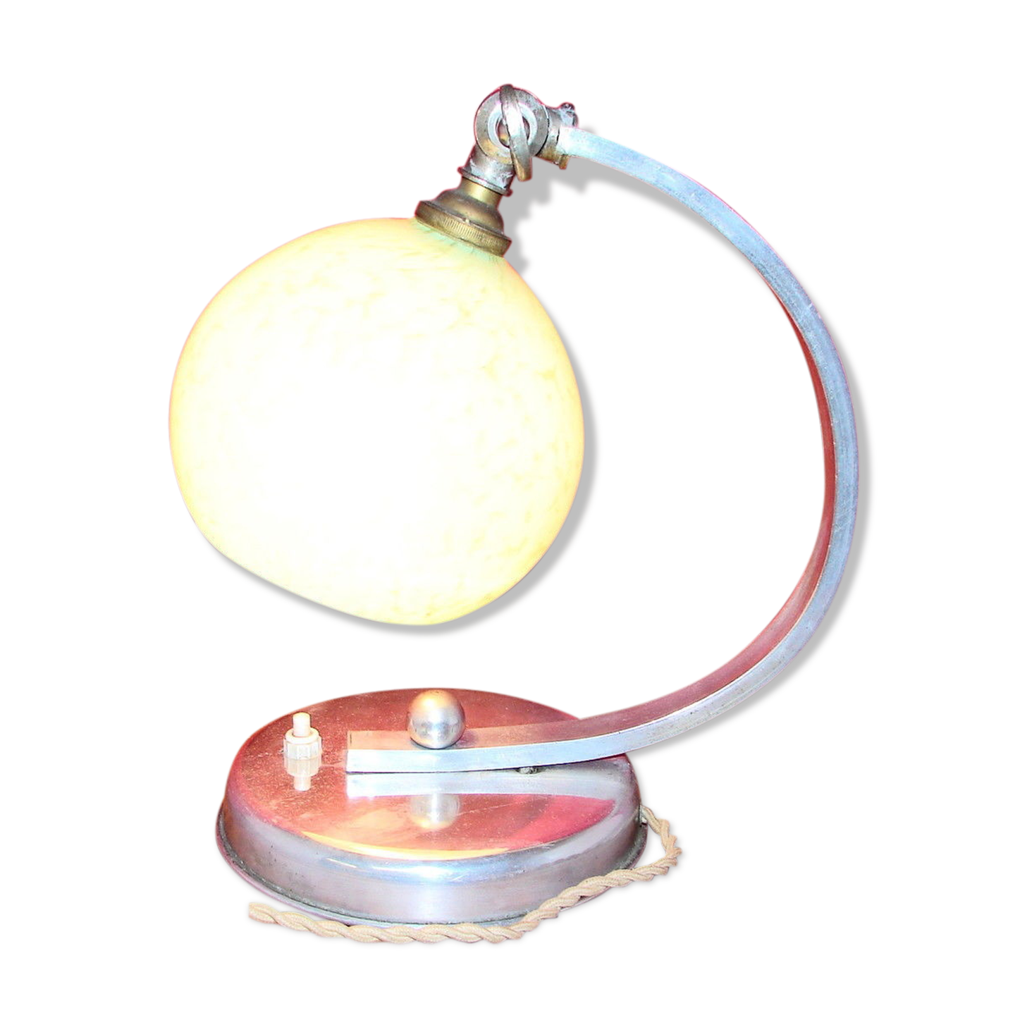 Lamp 1930-40, art deco glassware Clichy