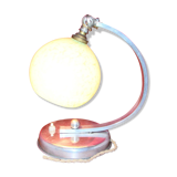 Lampe 1930-40, art déco verrerie Clichy
