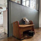 Vintage storage bench