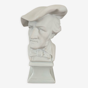 Wagner bust in Limoges porcelain