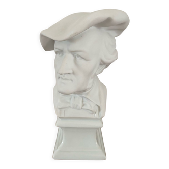 Wagner bust in Limoges porcelain