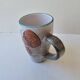 Large ceramic mug with fish decoration - Vallauris 1960s
