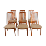 Set of 6 dining chairs, model EVA by Niels Kofoed, Denmark