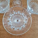 Service of 6 chissed wine glasses