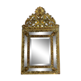 Miroir à parcloses XIXe 33x59cm