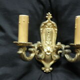 Graceful golden wall appliques