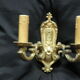 Graceful golden wall appliques